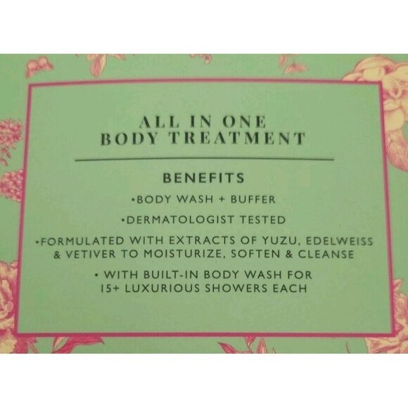 NIB Spongelle LILY BLOSSOM VANILLA BERGAMOT JASMINE CASSIS Trio 3 Buffers New - Picture 7 of 8